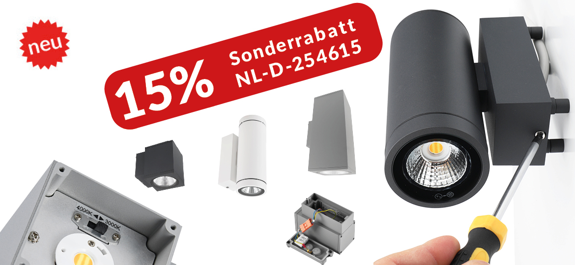 OUTDOOR Wandleuchten mit Sonderrabatt