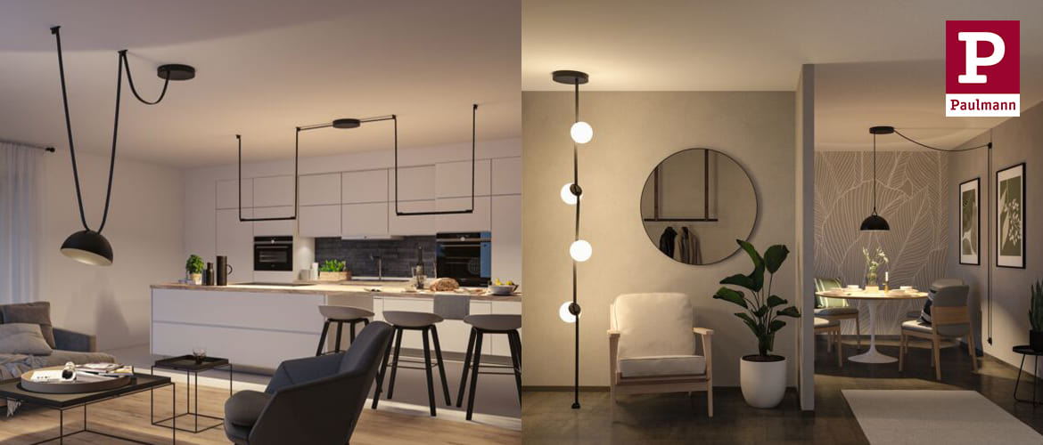 Discover ULine &ndash; the new flexible belt system full of lighting ideas from Paulmann Licht.