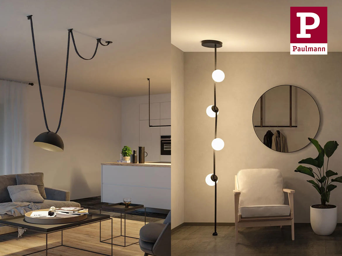 Discover ULine &ndash; the new flexible belt system full of lighting ideas from Paulmann Licht.