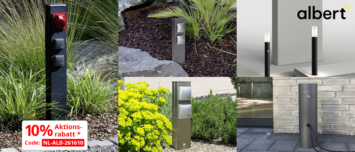 Albert Lighting: The outdoor season is here – the perfect combination of light and energy