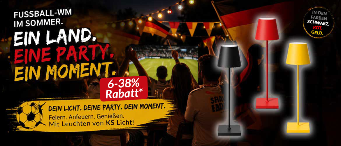 Sommer, Fu&szlig;ball-WM & Outdoor-Feeling: Lichtideen f&uuml;r Garten, Terrasse & Biergarten