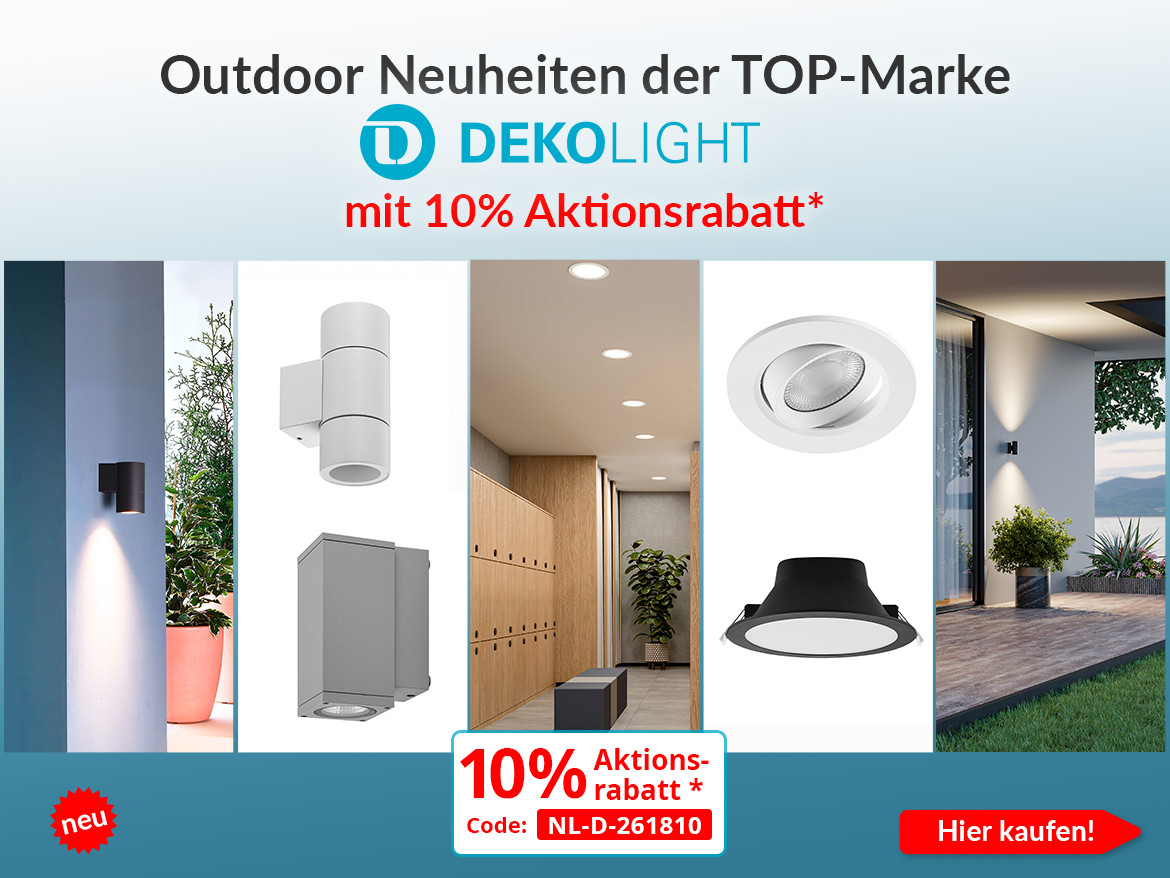 Neuheiten und Topseller f&uuml;r den Au&szlig;enbereich der TOP-Marke DEKO-LIGHT